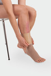 Compression stocking with integrated Juzo Silon-TEX®